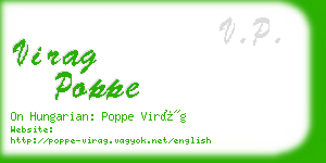 virag poppe business card